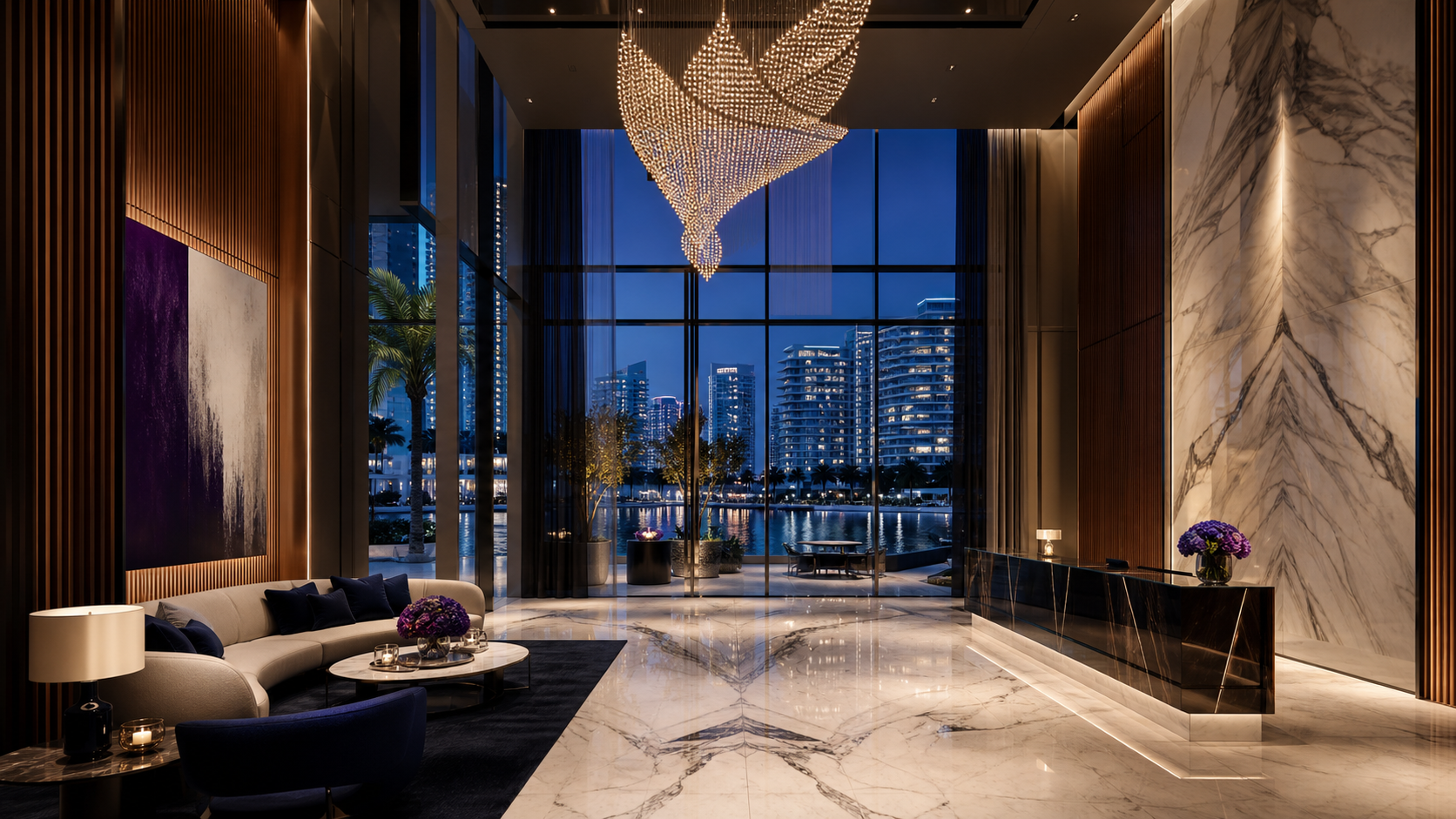 Luxury exhibition sales gallery kiosk experience